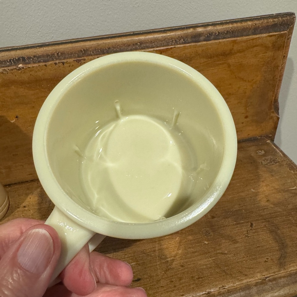 Vintage Old Spice Shaving Mug Ship Grand Turk-Salem 1786 with Animal Hair Brush - Picture 4 of 10